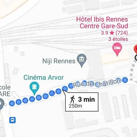 Le Travel, Studio Cosy Aux Pieds De La Gare Rennes Exterior foto